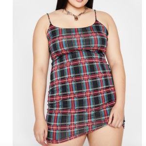 Plaid Mini Dress, Size 2X, runs small